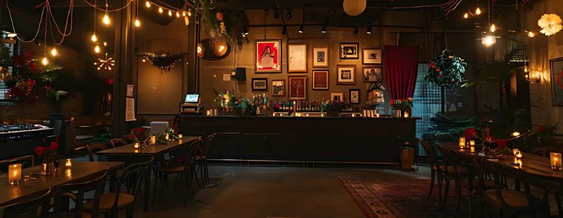 Planning a Backyard Wedding? Here’s How to Create the Perfect Vibe 9 backyard wedding dj. Intimate candlelit reception setup in a cozy indoor venue with moody lighting