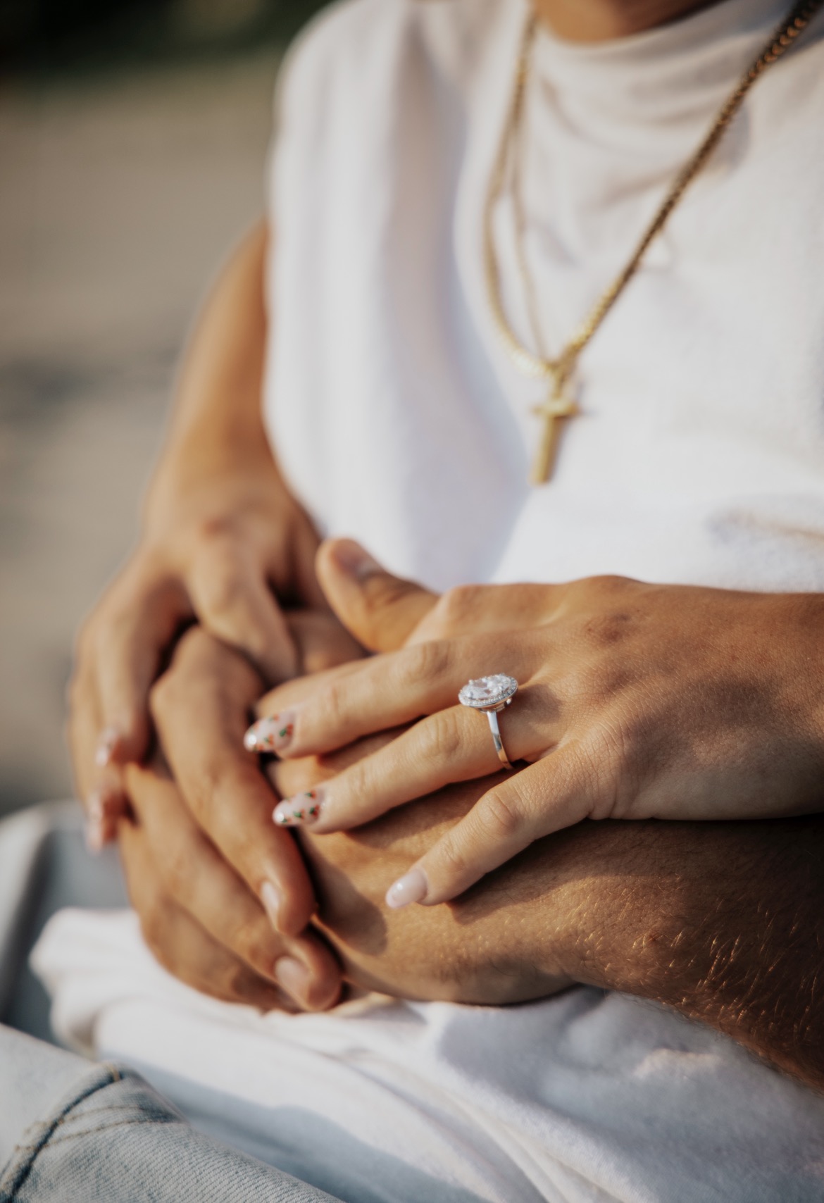 Alexandra and Nathaniel engagement photo